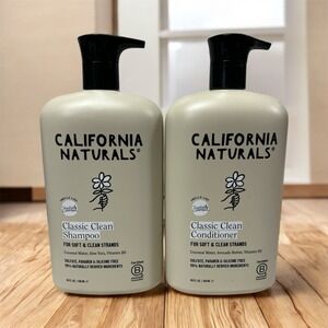 California Naturals Toasted Coconut Shampoo & Conditioner Set 20oz - New (E2)